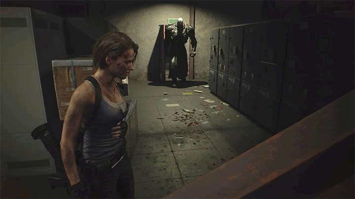Tak, Nemesis może przejść przez normalnej wielkości drzwi - Resident Evil 3: Nemesis - główny antagonista - Resident Evil 3 - poradnik do gry