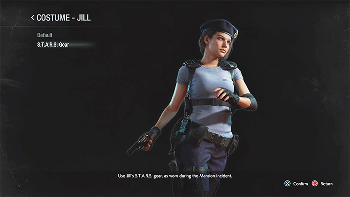 Po wybraniu bohatera, którego wygląd chcesz zmienić, możesz wybrać strój z listy posiadanych - Resident Evil 3: Strój postaci - jak zmienić? - Resident Evil 3 - poradnik do gry