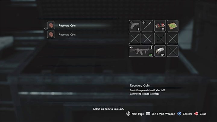 Przedmioty powiązane z zakuponymi przez ciebie cheatami / ułatwieniami (monety, bronie itp - Resident Evil 3: Kody, cheaty - Resident Evil 3 - poradnik do gry