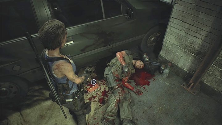 Dziennik jest w większym pomieszczeniu garażu Garage gdzie Nicholai zastrzeli rannego żołnierza - Resident Evil 3: Śródmieście sekrety, znajdźki - Resident Evil 3 - poradnik do gry