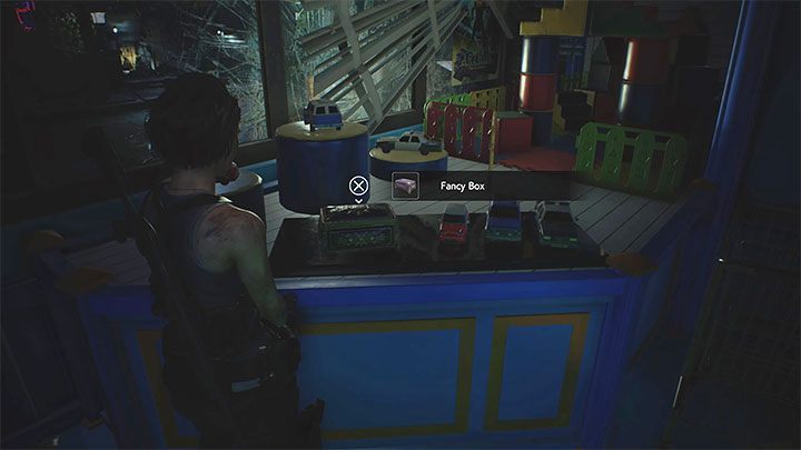 Pudełko także znajduje się w sklepie Toy Uncle Superstore - Resident Evil 3: Śródmieście sekrety, znajdźki - Resident Evil 3 - poradnik do gry