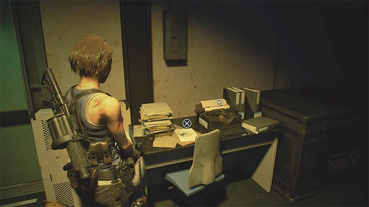 Notatka jest w biurze Office, czyli pierwszym pomieszczeniu odwiedzanym po dotarciu do podziemnego bunkra - Resident Evil 3: Podziemny magazyn sekrety, znajdźki - Resident Evil 3 - poradnik do gry