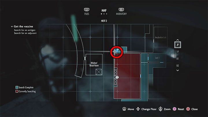 Figurka jest na małym balkoniku sąsiadującym z pomieszczeniem z urządzeniem używanym do zaliczenia zagadki z wytworzeniem szczepionki - Resident Evil 3: NEST 2 sekrety, znajdźki - Resident Evil 3 - poradnik do gry