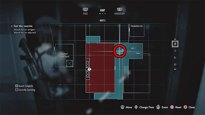 Figurkę ukryto w malutkim składziku sąsiadującym z laboratorium Lab 1 na poziomie 2F Gniazda 2 - Resident Evil 3: NEST 2 sekrety, znajdźki - Resident Evil 3 - poradnik do gry