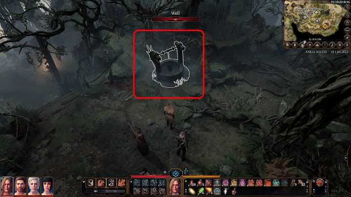 Na pewno warto zwrócić uwagę na studnię, która stoi tuż przy chatce wiedźmy - Baldurs Gate 3: Jak pokonać Ciotkę Ethel (Zielona Wiedźma)? - Baldurs Gate 3 - poradnik do gry