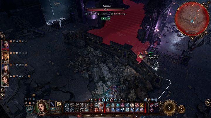 Jeśli posiadacie łotrzyka w drużynie, to obierzcie za cel kogoś, kogo za pomocą Sneak Attacku może wyeliminować od razu - Baldurs Gate 3: Rękawica Shar (Gauntlet of Shar) w BG3 - opis przejścia - Baldurs Gate 3 - poradnik do gry