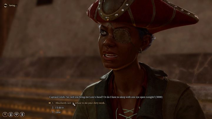 Rozmawiając z Kapitan Makabrą (Captain Grizly) wypytajcie ją o Lorę - Baldurs Gate 3:Jak uratować Varnę w BG3 - opis przejścia - Baldurs Gate 3 - poradnik do gry