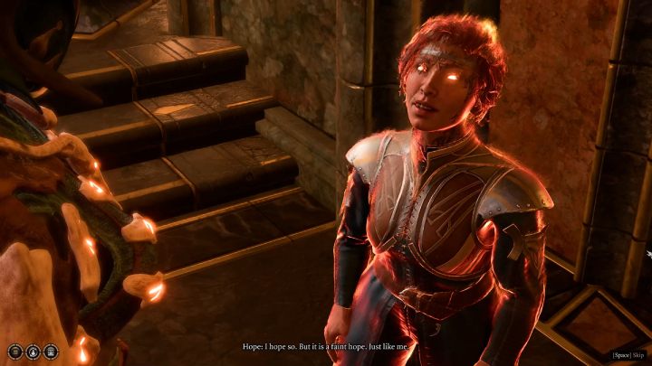 Nadzeja zaczepi was zaraz po wejściu do Domu Nadziei (House of Hope) - Baldurs Gate 3: Raphael boss - poradnik BG3 - Baldurs Gate 3 - poradnik do gry