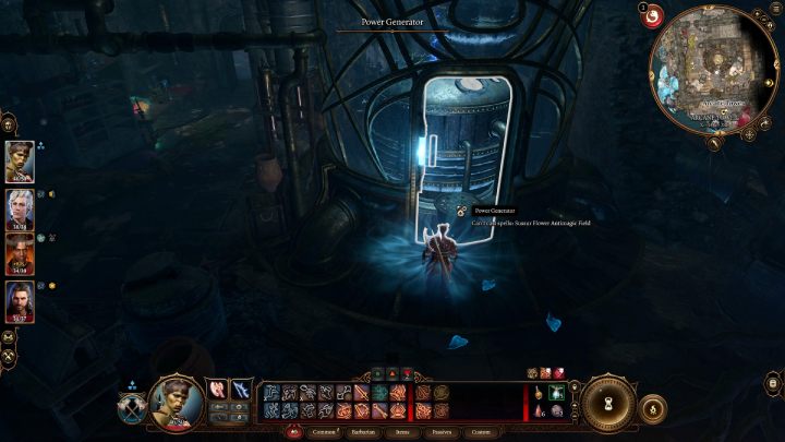 Podejdźcie do generatora i włóżcie do niego kwiat - Baldurs Gate 3: Podmrok (Underdark) w BG3 - opis przejścia - Baldurs Gate 3 - poradnik do gry