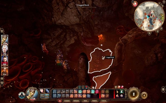 Do zatoki (cove) prowadzi ukryte zejście, niedaleko miejsca prowadzącego do chatki ciotki Ethel (Auntie Ethel) - Baldurs Gate 3: Podmrok (Underdark) w BG3 - opis przejścia - Baldurs Gate 3 - poradnik do gry