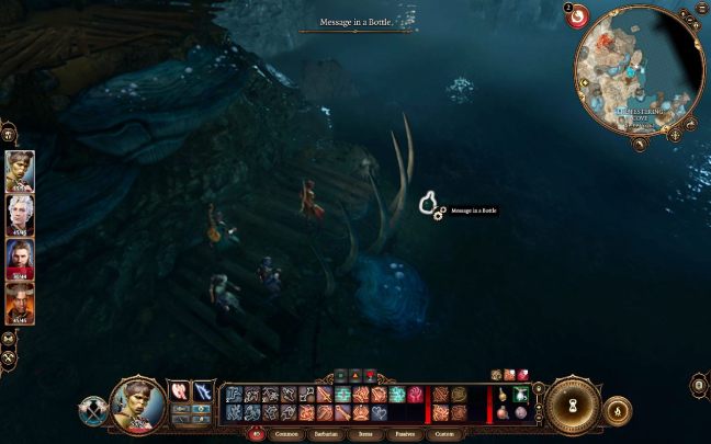 Jedyne co może Was jeszcze zainteresować w zatoce (cove) to list w butelce - Baldurs Gate 3: Podmrok (Underdark) w BG3 - opis przejścia - Baldurs Gate 3 - poradnik do gry