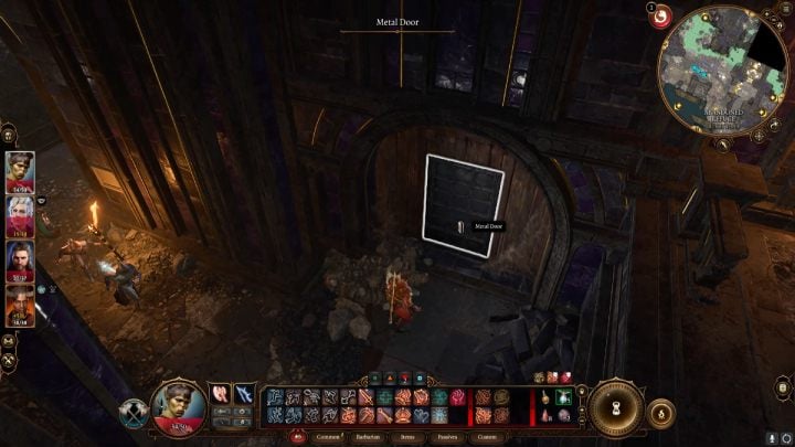 Otwórzcie małe metalowe drzwi we wschodniej części kuźni na najniższym piętrze - Baldurs Gate 3: Kuźnia Gryma (Grymforge) w BG3 - opis przejścia - Baldurs Gate 3 - poradnik do gry