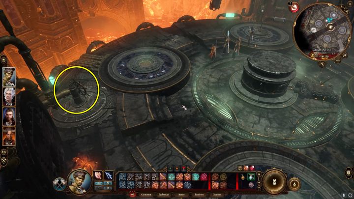 Gdy zjedziecie na dół w kuźni Adamantyny (Adamantine Forge) przekręćcie zawór z lawą (Lava Valve) - Baldurs Gate 3: Kuźnia Gryma (Grymforge) w BG3 - opis przejścia - Baldurs Gate 3 - poradnik do gry