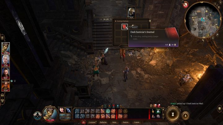 Dziennik znajdziecie przy szkielecie, niedaleko łodzi którą dopłynęliście do kuźni - Baldurs Gate 3: Kuźnia Gryma (Grymforge) w BG3 - opis przejścia - Baldurs Gate 3 - poradnik do gry