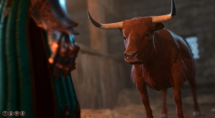 Przy pierwszej rozmowie z dziwnym wołem, zorientujecie się, że zwierzę nie jest tym za kogo się podaje - Baldurs Gate 3: Kim jest dziwny wół (Strange Ox) w BG3 - Baldurs Gate 3 - poradnik do gry