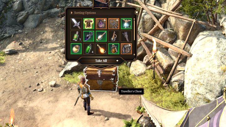 Gra pozwala odsyłać przedmioty do skrzyni bez konieczności powracania do obozu - Baldurs Gate 3: Obóz drużyny w BG3 - Baldurs Gate 3 - poradnik do gry