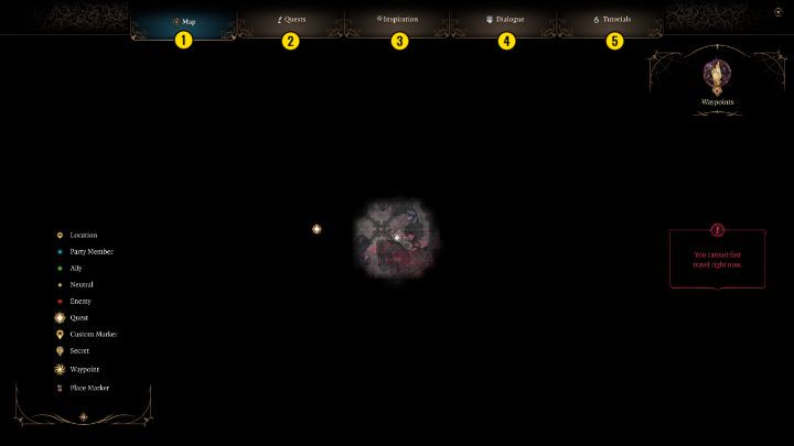 W tym miejscu znajdziecie informacje dotyczące głównego dziennika w grze - Baldurs Gate 3: Interfejs - Baldurs Gate 3 - poradnik do gry