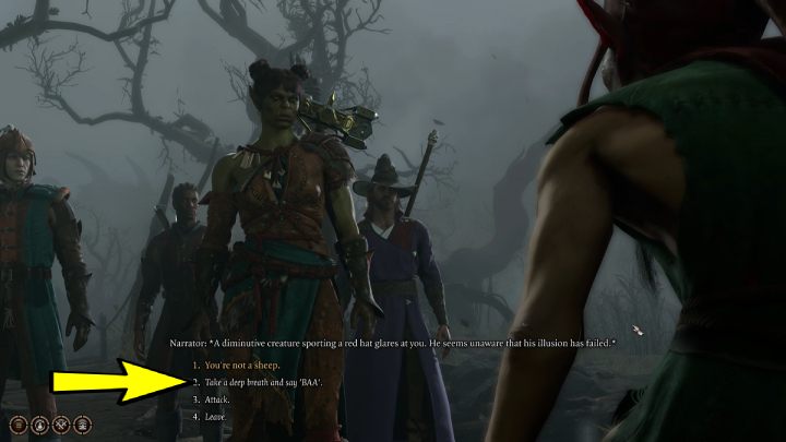 Gdy dojdziecie na moczary musicie wykonać test na inteligencję - Baldurs Gate 3: Uratuj Mayrinę (Save Mayrina) BG3 - Baldurs Gate 3 - poradnik do gry