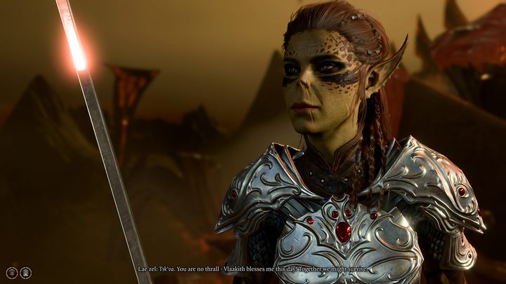 W następnym pomieszczeniu po raz pierwszy zetkniecie się z Laezel, wojowniczką githyanki - Baldurs Gate 3: Ucieczka z piekła - solucja, opis przejścia - Baldurs Gate 3 - poradnik do gry