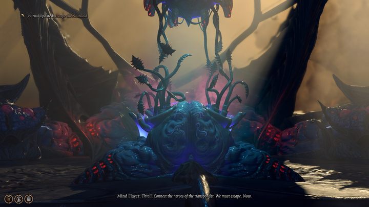 Przed wejściem na mostek wymieńcie zaklęcia, do jakich ma dostęp Posępne Serce - jeśli pozwolicie jej przygotować zaklęcie Rozkazu będziecie mieli okazję zdobyć wyśmienitą broń - Baldurs Gate 3: Ucieczka z piekła - solucja, opis przejścia - Baldurs Gate 3 - poradnik do gry