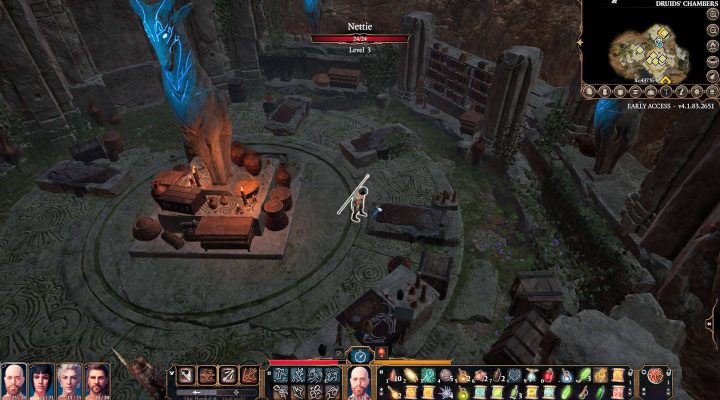 W komnacie druidów (Druids Chambers) przebywa Nettie, do której doprowadzi Was jeden z głównych questów - Baldurs Gate 3: Szmaragdowy Gaj (Emerald Grove) mapa - gaj druidów w BG3 - Baldurs Gate 3 - poradnik do gry