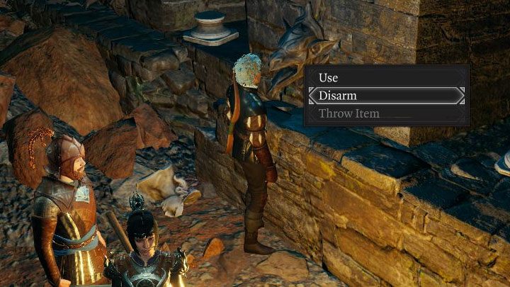 Kliknij prawym przyciskiem na pułapce i wybierz opcję rozbrojenia jej - Disarm - Baldurs Gate 3: Jak rozbrajać pułapki? - Baldurs Gate 3 - poradnik do gry