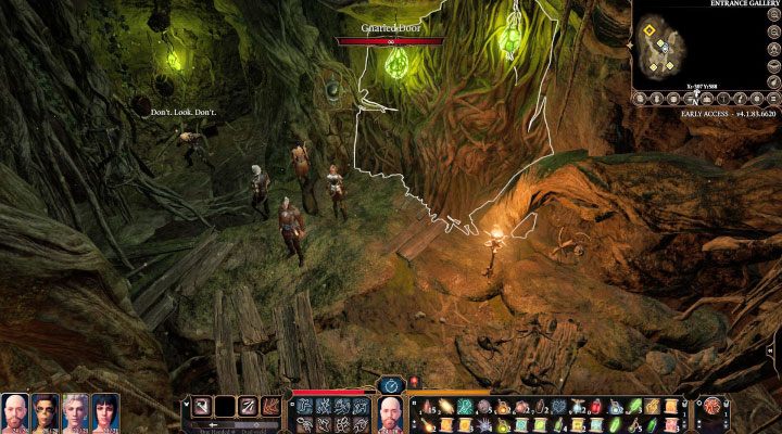 Zdeformowane drzwi (Gnarled Door) znajdują się w pierwszej komnacie kryjówki wiedźmy - Baldurs Gate 3: Drzwi w kryjówce wiedźmy - Rozwiązanie zagadki - Baldurs Gate 3 - poradnik do gry