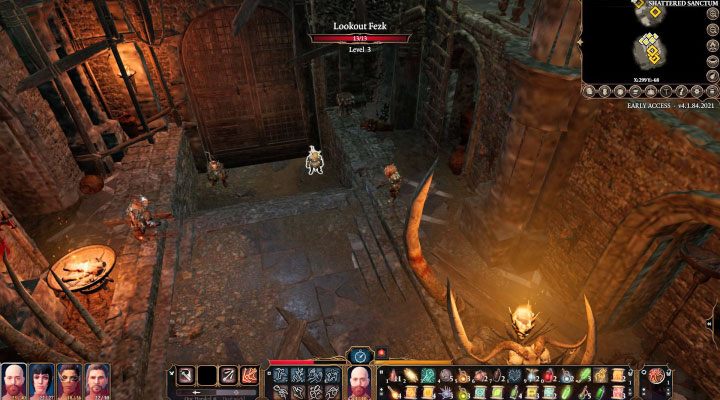 Goblińscy strażnicy przy bramie - Baldurs Gate 3: Mapa Zniszczone sanktuarium i Splugawiona świątynia w BG3 - Baldurs Gate 3 - poradnik do gry