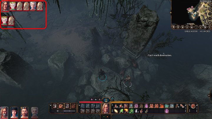 Portret postaci, która rozpoczyna walkę zawsze znajduje się na samej górze najbliżej lewej krawędzi ekranu - Baldurs Gate 3: Walka - tury, inicjatywa postaci - Baldurs Gate 3 - poradnik do gry