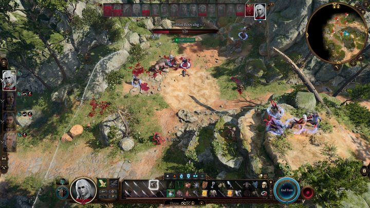 Choć wrogów jest sporo, raczej nie polegniecie w tej walce - wasi sojusznicy będą rzucać w was miksturami leczniczymi jeśli zostaniecie ranni, zaś Zevlor, dowódca obrońców gaju, będzie okazjonalnie dąć w róg na szczycie bramy, dając wszystkim sojusznikom tak jak i wam tymczasowe 8 punktów zdrowia - Baldurs Gate 3: Usunięcie pasożyta - solucja, opis przejścia - Baldurs Gate 3 - poradnik do gry