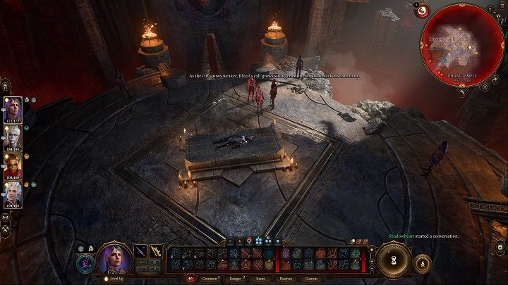 Będziecie musieli zdać test na jedną z trzech cech socjalnych, aby powstrzymać Orin przed zabiciem znajdującej się na ołtarzu ofiary - po tym, będziecie mogli przejść do walki z nią - Baldurs Gate 3: Zdobądź kamień pustki Orin - Baldurs Gate 3 - poradnik do gry