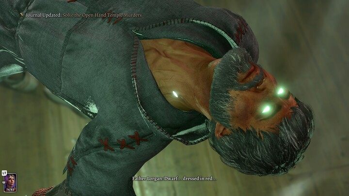 Ruszajcie do pomieszczenia, w którym znajduje się jego ciało, a następnie porozmawiajcie z pielęgniarką - Baldurs Gate 3: Rozwiąż sprawę morderstwa w Świątyni Otwartej Dłoni - Baldurs Gate 3 - poradnik do gry