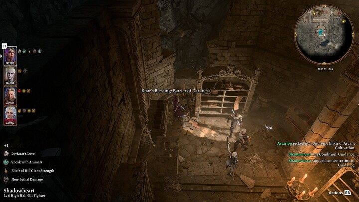 Eksplorujcie lokację, możecie tutaj wykonać zadanie poboczne Pomóż przeklętemu mnichowi (Help the Cursed Monk) z aktu I - Baldurs Gate 3: Akt 3 Rivington - Baldurs Gate 3 - poradnik do gry