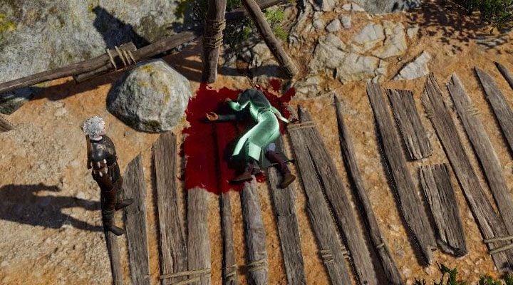 Do zmasakrowania zwłok i tym samym zablokowania opcji rozmowy może dojść np - Baldurs Gate 3: Jak rozmawiać ze zmarłymi? - Baldurs Gate 3 - poradnik do gry