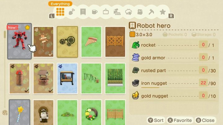 Tak, stworzenie tego robota to wyzwanie na całe tydodnie. - ACNH: Crafting - Animal Crossing New Horizons - poradnik do gry