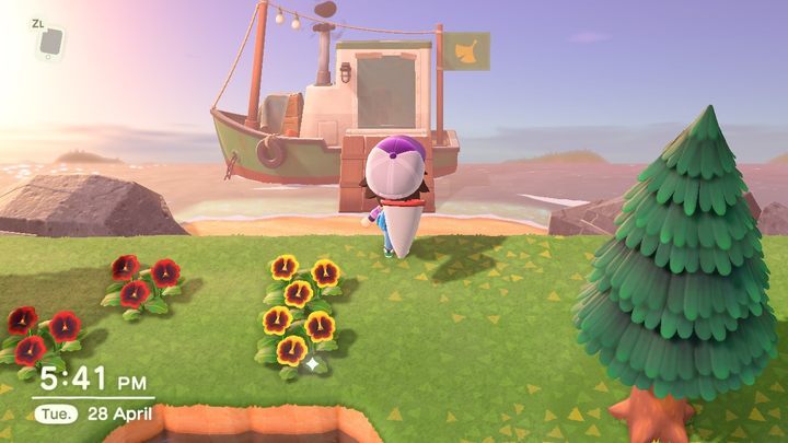 Tak wygląda statek Redda. - ACNH: Redd - nagrody, co robi, gdzie znaleźć? - Animal Crossing New Horizons - poradnik do gry