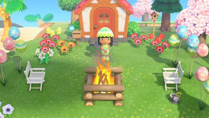 W kwietniu szukaliśmy jajek, za które dostawaliśmy stroje czy dekoracje. Śmiechu było co niemiara. - ACNH: Kalendarz eventów - lista wydarzeń - Animal Crossing New Horizons - poradnik do gry