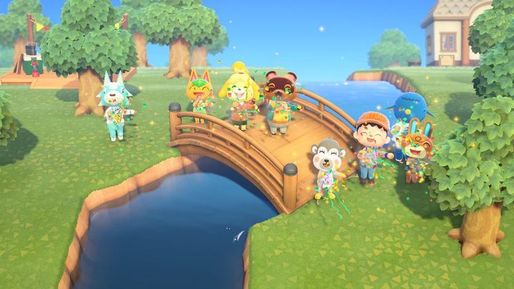 Wesoła ekipa, nie? Szkoda, jakby humor zepsuł nam jeden wykurzający mieszkaniec. - ACNH: Wyproszenie mieszkańca - jak to zrobić? - Animal Crossing New Horizons - poradnik do gry