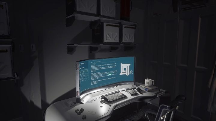 Po wejściu do budynku możesz sprawdzić wiadomości na komputerze - Moons of Madness: Przerwany sygnał, opis przejścia - Moons of Madness - poradnik do gry