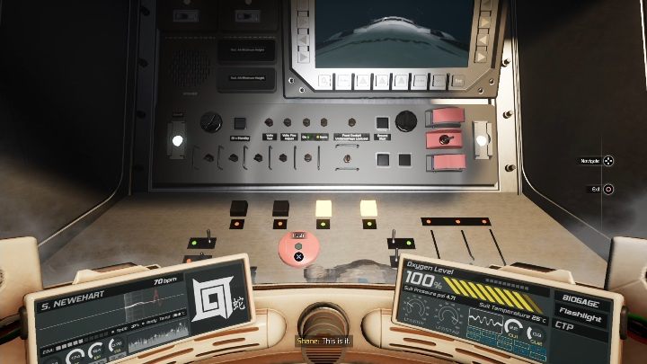 Po dotarciu na górę musisz uruchomić wszelkie przełączniki tak, aby świeciły się na zielono - Moons of Madness: Brama, opis przejścia - Moons of Madness - poradnik do gry