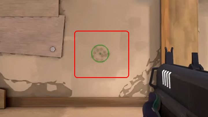 Na powyższym obrazku przedstawiono przykładowy rozrzut pocisków broni Judge dostępnej w grze Valorant - Valorant: Strzelby - shotguns - Valorant - poradnik do gry