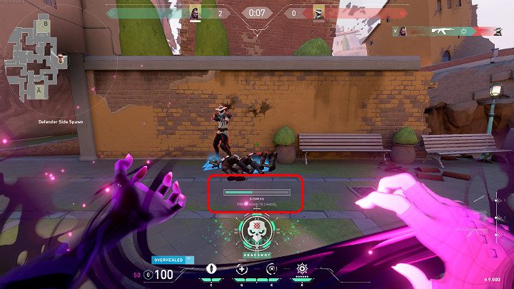 Na powyższym obrazku można zauważyć, że Reyna użyła duszy poległego przeciwnika, aby wejść w stan niewrażliwości - Valorant: Reyna (Szturmowiec), postać, umiejętności - Valorant - poradnik do gry