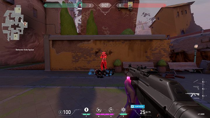 Na powyższym obrazku można zauważyć obraz, jaki widzi Gracz, gdy Reyna pozostaje pod działaniem umiejętności Cesarzowa - Valorant: Reyna (Szturmowiec), postać, umiejętności - Valorant - poradnik do gry