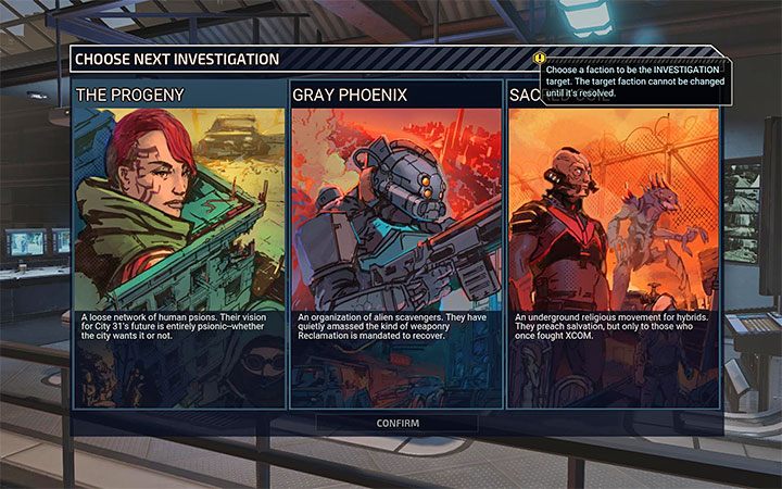 W Mieście 31 działają 3 główne wrogie frakcje - XCOM Chimera Squad: Wrogie frakcje - śledztwo, neutralizacja - XCOM Chimera Squad - poradnik do gry