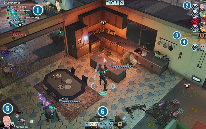 Powyższy obrazek prezentuje przykładowy ekran misji - XCOM Chimera Squad: Interfejs użytkownika - Miasto 31, misje - XCOM Chimera Squad - poradnik do gry