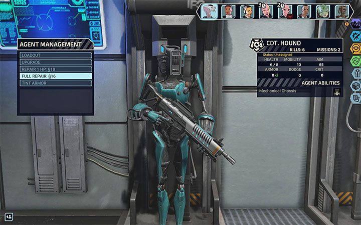 Androidy w przeciwieństwie do agentów nie odzyskują automatycznie wszystkich punktów energii po ukończeniu misji - XCOM Chimera Squad: Androidy - XCOM Chimera Squad - poradnik do gry