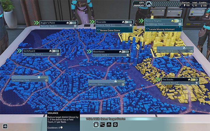 Inna świetna metoda obniżania niepokojów to korzystanie z umiejętności drużyn polowych - Field Team Abilities - XCOM Chimera Squad: Poziom anarchii - jak obniżać? - XCOM Chimera Squad - poradnik do gry