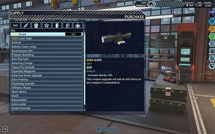 7) Supply - Możesz odwiedzać dział zaopatrzenia - XCOM Chimera Squad: Centrum dowodzenia - Miasto 31 - XCOM Chimera Squad - poradnik do gry