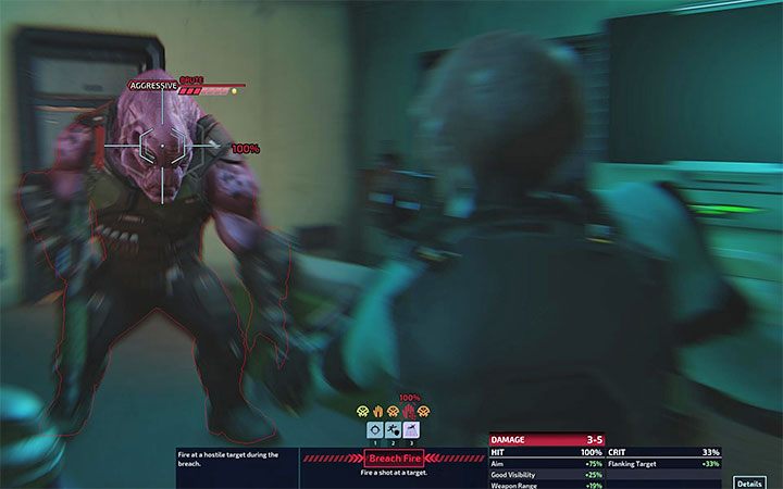 Podczas wbijania się do pomieszczenia możesz wybrać cel do ataku dla każdego z 4 członków drużyny - XCOM Chimera Squad: Faza Breach - porady - XCOM Chimera Squad - poradnik do gry