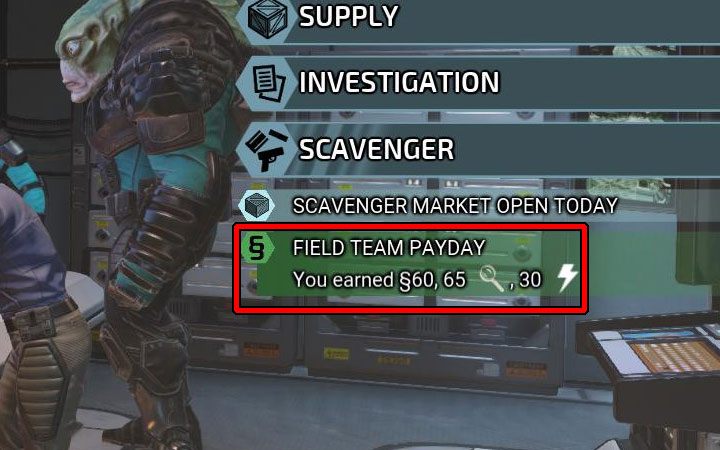 Surowce pozyskiwane dzięki aktywnym drużynom polowym przekazywane są w każdy piątek - XCOM Chimera Squad: Drużyny polowe, Field Teams - XCOM Chimera Squad - poradnik do gry